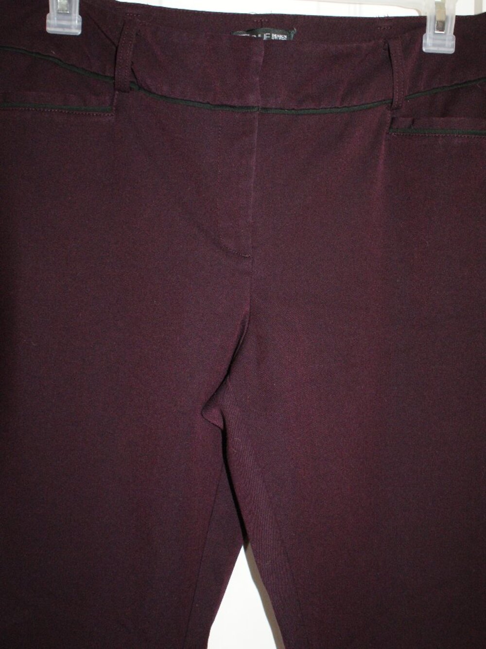 NY&CO 7th Avenue Design - Maroon/Plum Trouser - 14 TALL - LIKE NEW - Picture 2 of 9
